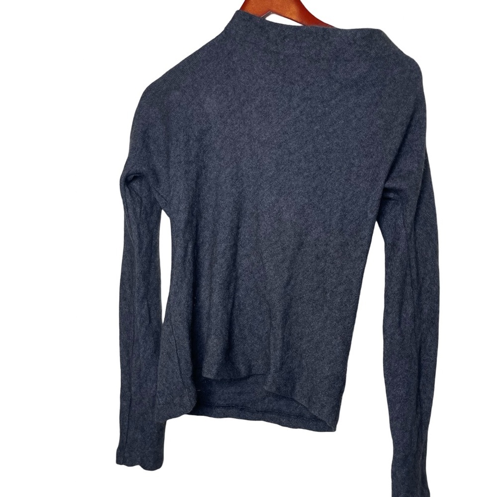 Merino Possum Ecology New Zeland navy grey pullover top sz S